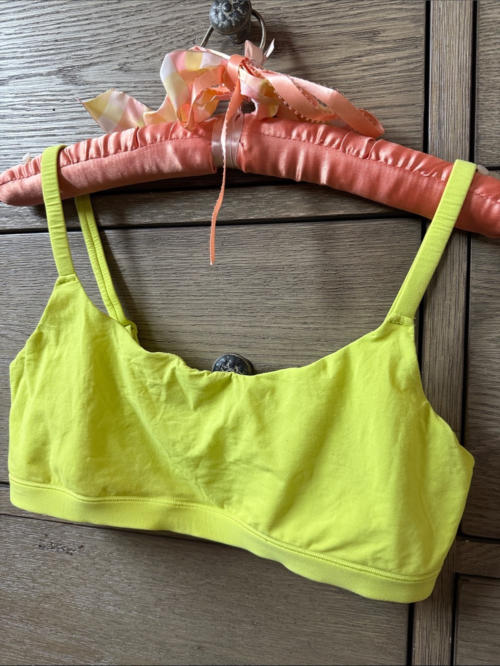 SKIMS Seamless Light Support Bralette  Bra in Neon Yellow